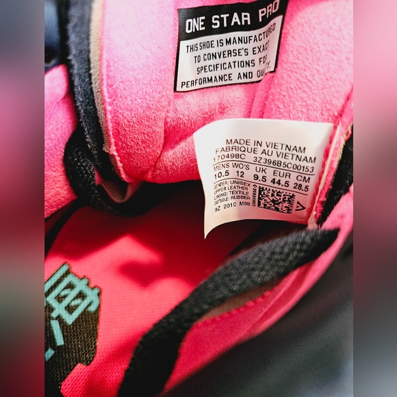 Converse One Star Pro Mid Heart Of The City Shanghai Size 10.5 M/12 W Sneakers - Picture 11 of 11